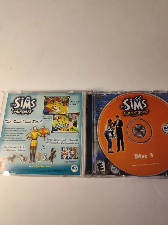 The Sims Superstar Expansion Pack 2 Disc PC CD-ROM Game - Picture 2 of 4